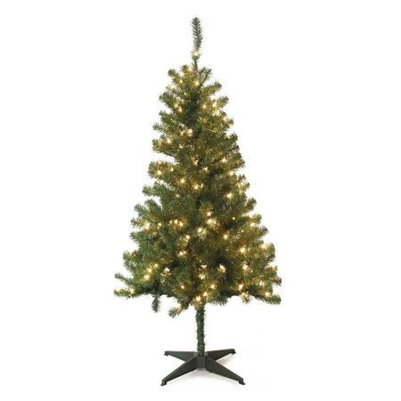 MAQUINA 5 ft. Wood Trail Pine Pre Lit Artificial Christmas Tree MA3001104